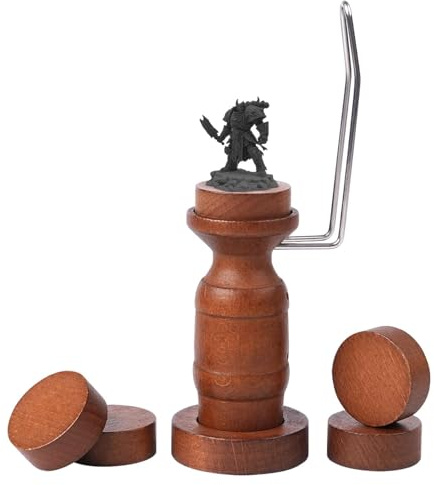 Golden Maple Manico per pittura in miniatura, girevole a 360 gradi, per miniature da tavolo e statuette fantasy