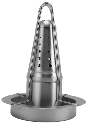 ZASCHMOY Rôtissoire Verticale pour Poulet en Acier Inoxydable – Support de Dinde Durable pour Barbecue, Nettoyage Facile et Design Portable, Idéal pour la Cuisine en Plein Air