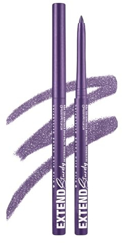 Wowstic Delineador de ojos morado crema impermeable con acabado metalizado duradero y resistente a las roturas bolígrafo giratorio mate lápiz para sombra de ojos brillante