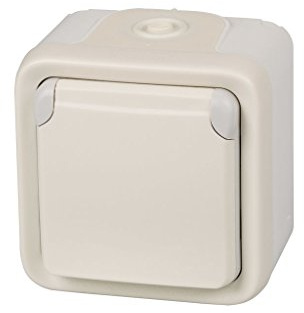 Legrand, 191507 - Enchufe De Pared Doble, Enchufe Estanco De Superficie De La Gama Plexo, Enchufe Exterior Doble, Resistente Al Agua (Ip55), Color Gris