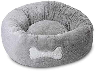Mikki Hund, Katze, Welpen, Kätzchen, ultraweich, Kunstfell, beruhigend, rund, Grau