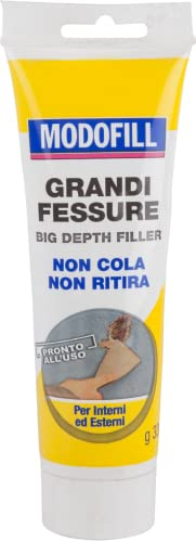 MODOFILL Alti Spessori - Stucco Per Muro Bianco Pronto per il Riempimento di Grossi Fori e Buchi nel Muro. Alto Riempimento, Bianco, 330g.