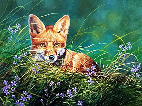 YJPZZG Holzpuzzles für Erwachsene 520 Teile Fuchs 3D-Puzzles FüR Erwachsene Und Kinder Ab 10 Jahren Fertige Größe 52×38cm