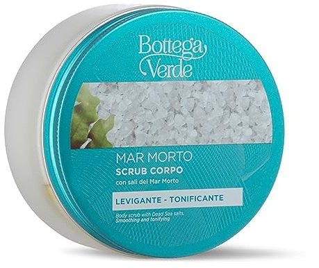 Bottega Verde - Scrub Corpo con Sali del Mar Morto, 200 ml, Trattamento Esfoliante, Levigante e Tonificante, con Minerali e Microgranuli Naturali, Ideale per Pelli Normali e Secche