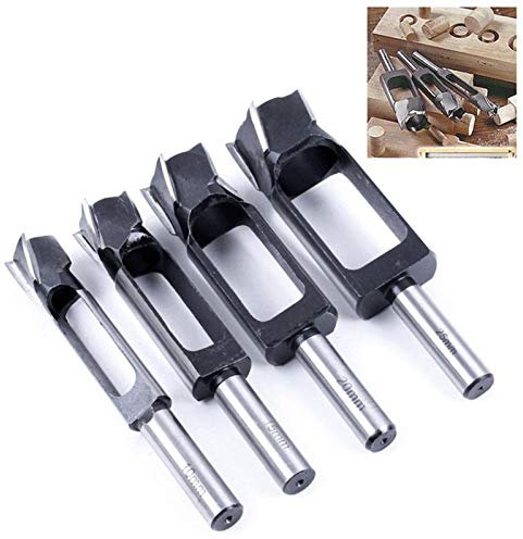 Broca de agujero cuadrado, herramienta de carpintería para hacer muebles para trabajar la madera, broca de espiga cortadora de tapón de pasador de acero de alta velocidad (diámetro del agujero: 30mm