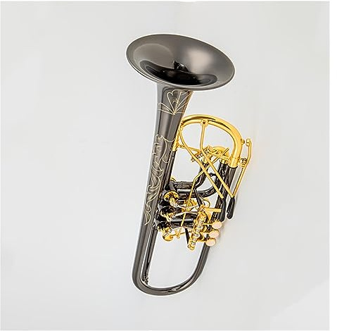 Bb-Trompete Drehventil Typ B Flacher Messing-Flachschlüssel Professionelle Trompetenmusikinstrumente Blechblasinstrumente Anfänger
