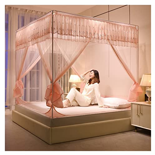 Tragbares Pop-Up für Mücken, zusammenklappbares Design mit Boden, wirksam gegen Mücken, für Schlafzimmer, Outdoor, Camping, Reisen (Farbe: Jade, Größe: 1,8 m Bett)