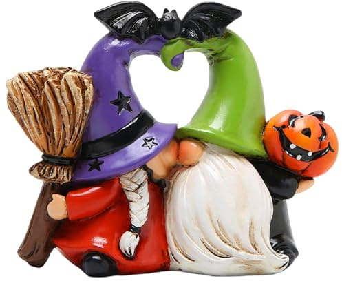 Yianyal Pareja de Enanos de Jardín, Beso GNOME, Figuras enanas de Resina, decoración de jardín al Aire Libre, Decoraciones de Pareja de Gnomos, de Gnomos, Figuras para Mujeres, Mamá, Abuela