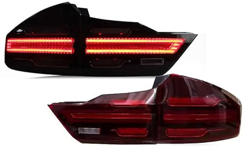 ELNas Auto Rücklicht, LED Bremslichter Blinkleuchten Warnlichter Rückfahrlichter Sicherheitslichter Austausch Links rechts, für Honda City 2014-2021,B Red