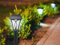BEPER P207ILO040 Juego de 4 Lámparas Solares para Calzadas y Jardines con Clavija, Encendido Automático al Oscurecer, Fácil Fijación, Diseño Elegante, Autonomía 6-8 Horas, Protección IP44