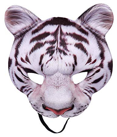 NewL Masque Halloween 3D Animal Demi & Complet Mascarade Cosplay Adultes | Sculpture 3D détaillée ultra-réaliste, masque extensible ultra-léger, confortable, taille unique, pour la plupart des adultes