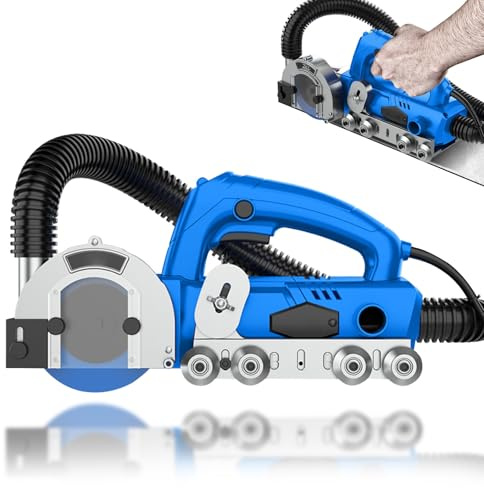 Electric Tile Joint Cleaning Machine, 1200W Dustless Crevice Cleaner with Transparent Cover for Floor and Wall Tile Seam Cleaning