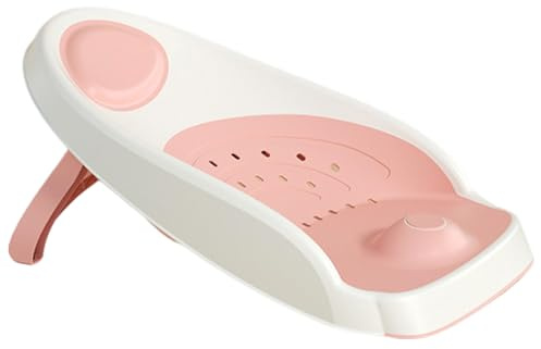 Asiento de baño para niños - Soporte de baño para bebés | Cojín de asiento para bañ infantil, tumbona reclinable antideslizante | Ayuda para el bañoo de Pp Tpe con recordatorio de temperatura para la