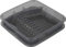 Rotho Geometric Geschirrabtropfer mit Abtropfschale, Kunststoff (PP) BPA-frei, anthrazit/transparent, (39,5 x 39,5 x 8,0 cm)