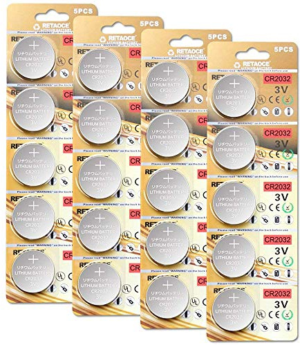 Batterie au Lithium (CR 2032, Blister DE 20 Piles Lithium 3V)