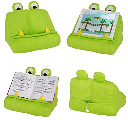 Cuddly Reader Kinder iPad Ständer | Tablet Ständer | Buchhalter | Lesekissen | Lesen im Bett zu Hause | Tablet Knietruhe Kissen | Lustige Neuheit Geschenkidee für Leser, Buchliebhaber