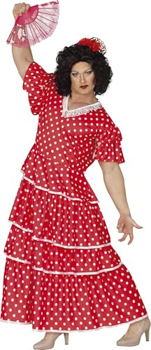 FIESTAS GUIRCA | Flamenco-Kostüm für Herren – Outfit für Männer – Kostüme aus aller Welt und Junggesellenabschied – Ideal für Partys und Feiern – Rot und Weiß