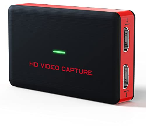USB 3.0 HD Video Capture Card Full HD 1080P 60FPS Live Streaming Video Recorder Converter Box for Windows 10, Linux, OS X to Xbox 360 & One / PS3 PS4