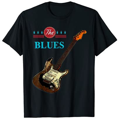 The Blues Vintage Gitarre T-Shirt