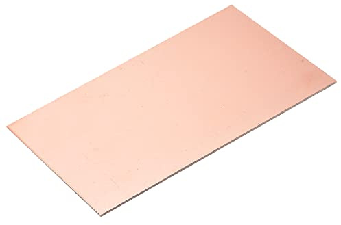 sourcing map PCB Kupferplatine Laminat 150x100x2mm FR4 Glasfaser Doppelseitig