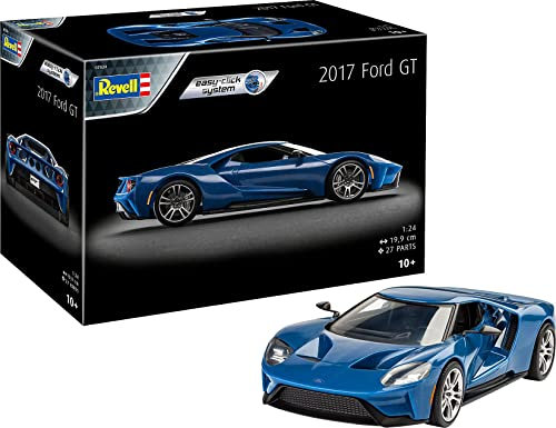 Revell 07824 2017 Ford GT (Click System) 1:24 Scale Unbuilt/Pre-coloured/Click-Together (Non-Glue) Plastic Model Kit