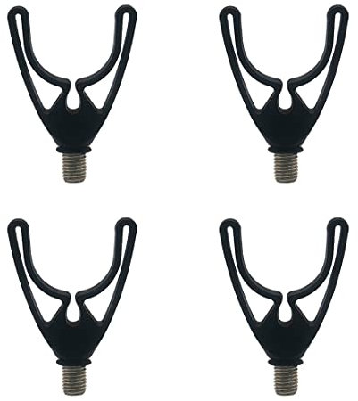 Sumbirg 4 Stück Rutenauflagen M3/8 Butt Grip Rutenauflage Verstellbare Rutenauflagen, Angelrute Mit U Kopf, Geeignet für Matchangelruten, Bankruten