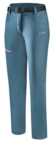 Black Crevice Trekkinghose Damen Blue Mirage/pink I 38 I Wanderhose mit praktischen Taschen I Outdoorhose I wasserabweisend & schnelltrocknend I strapazierfähig & atmungsaktiv