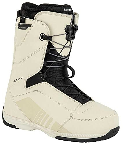 Nitro Snowboards Rival TLS Botas de Snowboard, Hombres, Stone, MP 26,5 // EU 40 2/3 // US 8,5