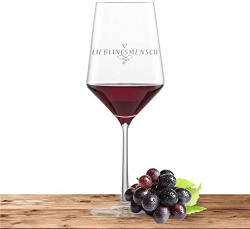 Rotweinglas - Schott Zwiesel Glas Cabernet PURE - Lieblingsmensch