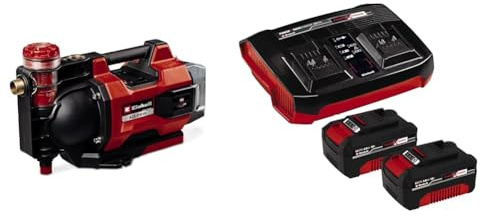 Einhell automatische Akku-Gartenpumpe AQUINNA 36/38 F LED AUTOMATIC Power X-Change (36 V, max. 3800 L/h, max. 37 m Förderhöhe, Automatikfunktion, ECO/Boost, Vorfilter, inkl. 4,0 Ah Akku und Ladegerät)