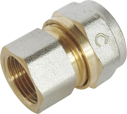 SOMATHERM FOR YOU - / 3717-16-12 - Compressione dritto accoppiamento per il tubo multistrato Ø16 - Femmina 12/17 (3/8 '') (Confezione da 5)