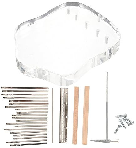 Toyvian Daumenklavier Tasten DIY Sattelset Ersatzteile Zubehör Bausatz Montage Einstellschloss Metalltasten Für Übung Und Auftritte