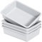 Lasbily Caja de plástico de 13 L para autobús, cuenco de lavado, cubeta de lavado de platos, 4 paquetes