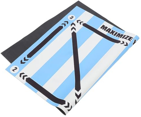 BESPORTBLE Rechteckige Fußball-trainingsmatte Rutschfeste Trainingsunterlage Für Fußball Leise Und Praktische Sportmatte Für Indoor-training Mit Control Ball Steps