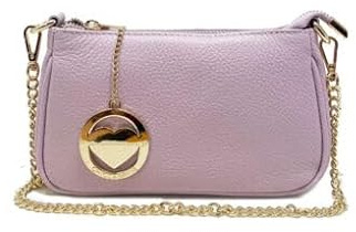 Chicca Borse Borsetta da donna in pelle, borsa a tracolla clutch