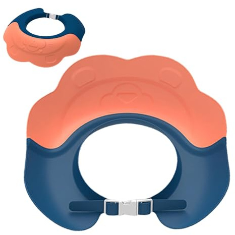 Baby badhatt sköld – hårsköljningsskydd, säker schampo dusch badskydd badmössa mjuk justerbar visir hatt för småbarn barn