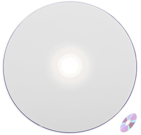 Toyvian Dischi Cd-r Registrabili e Dvd Vuoti Alta Capacità, Supporti di Registrazione CD Multimediali per Masterizzazione Audio Digitale, Set Custodia per Uso Professionale e Personale