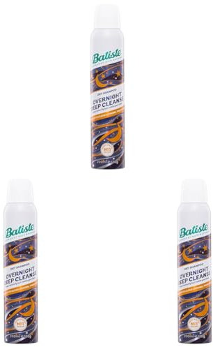 Batiste Overnight Deep Cleanse 200ml - Leave-In Deep Cleansing Dry Shampoo for Overnight Use - Absorbs Oil for Clean Looking Fresh Hair Overnight (Pack of 3)