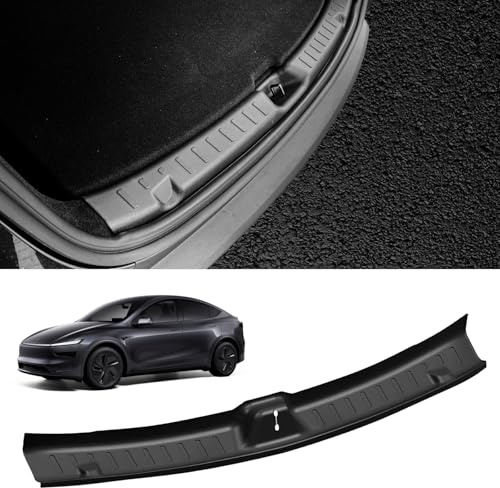 JSUDQR Protection de seuil de Coffre arrière pour Tesla Model Y 2025 en polypropylène pour Accessoires d'intérieur Tesla