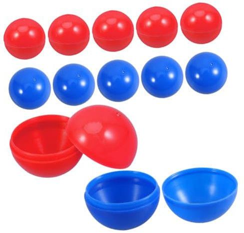 Toddmomy 50 Capsules Rondes Vides en PVC 3cm, Lot de 50 Pièces, Design Facile à Ouvrir, Usage Polyvalent, pour Fêtes d'anniversaire et Activités pour Garçon et Filles
