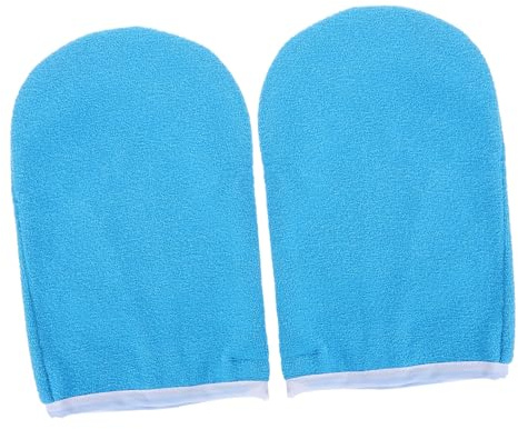 SAFIGLE Paraffinwachshandschuhe mit Verstellbarem Kettverschluss Professionelle Handwärmer für Paraffinbad und Handmassage Geeignet für Frauen mit Trockener Haut Blau