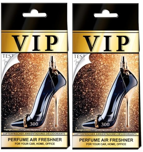 VIP CARIBI Luxus-Auto-Lufterfrischer, 2er-Pack, Premium-Düfte inspiriert von exklusiven Parfüms,elegantes und langanhaltendes Aroma,Premium-Lufterfrischer für Auto,Zuhause,Büro und als Geschenk(300)