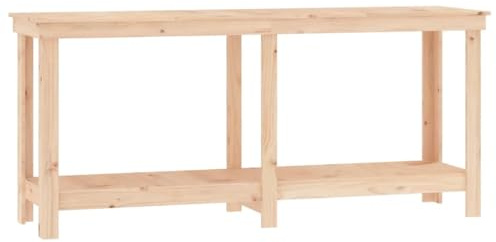 Banco da Lavoro 180x50x80 cm in Legno Massello di Pino, Articoli di ferramenta, Accessori ferramenta, Conservazione/Ordine Attrezzi, Banchi da Lavoro Marrone