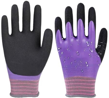 Genérico Guantes Protectores | Guante Impermeable Elástico Antideslizante De Látex,Guantes De Trabajo De Seguridad | Para Hombres y Mujeres, Trabajo, Limpieza, Cocina, Cocción,