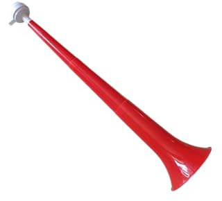 Red Plastic Vuvuzela Stadium Horn Noisemaker, Party Celebration Sports Event Accessory