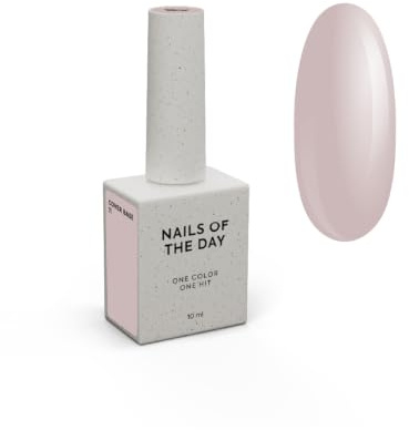Nailsoftheday Cover base NEW Formula 11 Base de camuflaje nude para uñas, 10 ml (11 Nude suave)