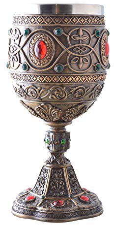 Vogler 708-7089 Excalibur - Copa de vino (metal), diseño del Santo Grial
