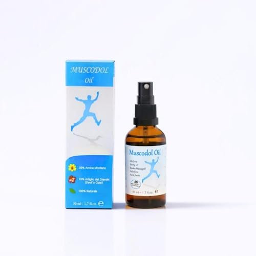 3achem, Massageöl mit Arnika (39%) und Teufelskralle (19%), 50 ml,100 % natürliche ätherische Öle, Körperöl zur Muskelentspannung und Regeneration, Massageöl für Muskelschmerzen, Massage