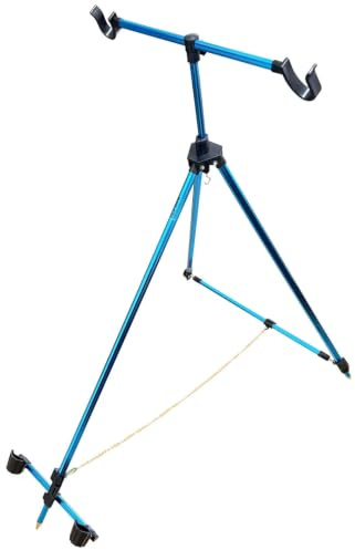 Kolpo Tripode Telescopico Surfcasting in Alluminio per 2 Canne regolabile fino a 200 cm