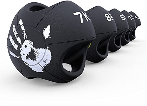 Medizinbälle Binaural Medicine Ball, Home Gym Core Stärke Wurfstraining Gummi Fitness Ball, Aerobic Übung Fitnessgeräte (Size : 4kg/8.8lb)